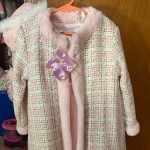 Tweed dress and coat set
